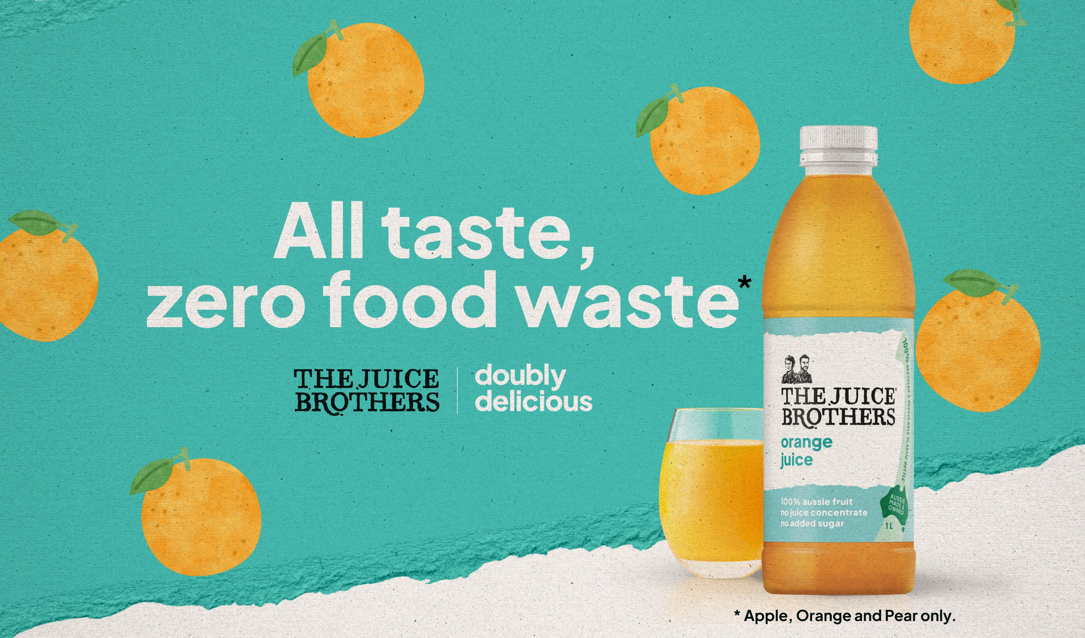 All taste, zero food waste. The Juice Brothers – Doubly Delicious